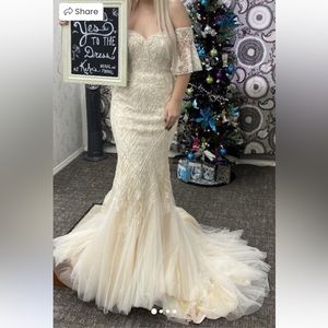 justin alexander signature beaded wedding gown